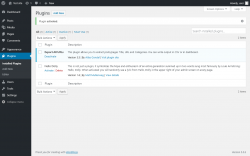 Page screenshot: Plugins &lsaquo; Test site &mdash; WordPress