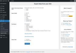 Page screenshot: Tools &rarr; Export All URLs