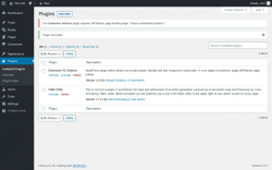 Page screenshot: Plugins &lsaquo; Test site &mdash; WordPress