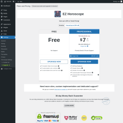 Page screenshot: Settings → Upgrade  ➤