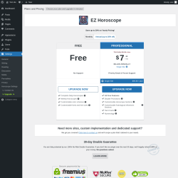 Page screenshot: Settings → Upgrade  ➤