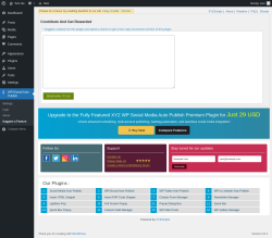 Page screenshot: WP2Social Auto Publish → Suggest a Feature