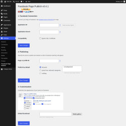 Page screenshot: Settings &rarr; Facebook Page Publish