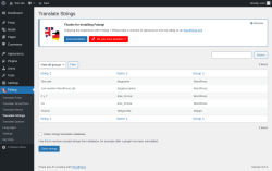 Page screenshot: Falang → Translate Strings