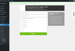Page screenshot: Settings → Contact Us