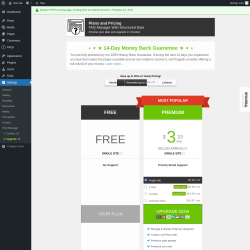 Page screenshot: Settings → Upgrade  ➤