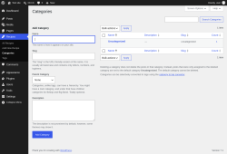 Page screenshot: Recipes &rarr; Categories
