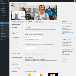 Page screenshot: Settings → Fast Etsy Listings → Cosmetic & Behavior