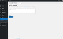 Page screenshot: Rank Math → Instant Indexing → Console