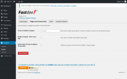 Page screenshot: Fastdee! → Opções → Página do Produto (WC)