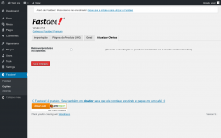 Page screenshot: Fastdee! → Opções → Atualizar Ofertas