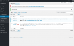 Page screenshot: Plugins ‹ Test site — WordPress