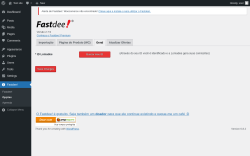 Page screenshot: Fastdee! → Opções → Geral