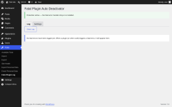 Page screenshot: Tools &rarr; Fatal Plugin Log