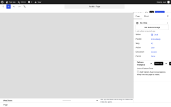Page screenshot: Add Page &lsaquo; Test site &mdash; WordPress