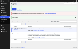 Page screenshot: Plugins &lsaquo; Test site &mdash; WordPress