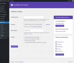 Page screenshot: Settings → Headless