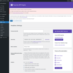 Page screenshot: Settings → Faust