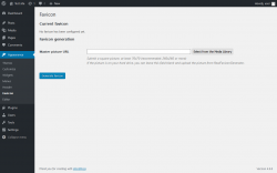 Page screenshot: Appearance &rarr; Favicon
