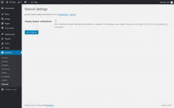 Page screenshot: Settings  &rarr; Favicon