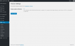 Page screenshot: Settings &rarr; Favicon