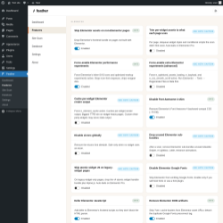 Page screenshot: Feather &rarr; Features