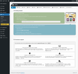 Page screenshot: FIFU Settings &lsaquo; Test site &mdash; WordPress