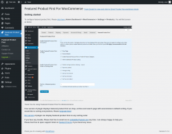 Page screenshot: Featured Product First