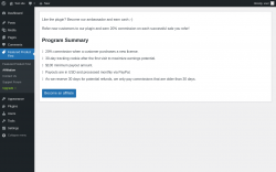 Page screenshot: Featured Product First → Affiliation