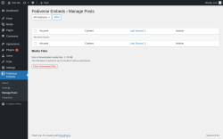 Page screenshot: Fediverse Embeds &rarr; Manage Posts
