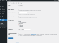 Page screenshot: Fediverse Embeds &rarr; Settings