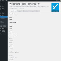 Page screenshot: Tools &rarr; Redux Framework