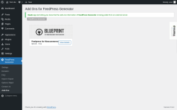 Page screenshot: FeedPress Generator &rarr; Add-Ons