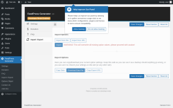 Page screenshot: FeedPress Generator &rarr; Import / Export