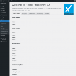 Page screenshot: Tools &rarr; Redux Framework