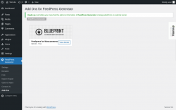 Page screenshot: FeedPress Generator &rarr; Add-Ons