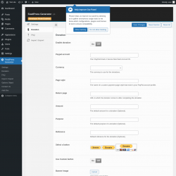 Page screenshot: FeedPress Generator &rarr; Donation