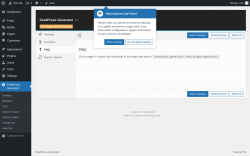Page screenshot: FeedPress Generator &rarr; FAQ