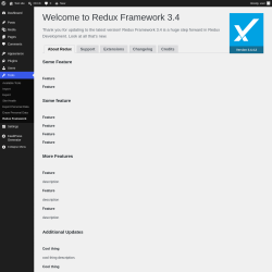 Page screenshot: Tools &rarr; Redux Framework