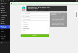 Page screenshot: FeedPress Generator &rarr; Contact Us