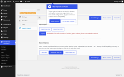 Page screenshot: FeedPress Generator &rarr; Import / Export