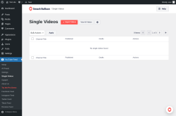 Page screenshot: YouTube Feed &rarr; Single Videos