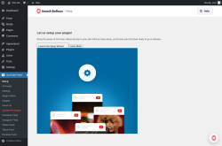 Page screenshot: Setup &lsaquo; Test site &mdash; WordPress