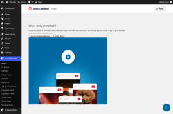 Page screenshot: Setup &lsaquo; Test site &mdash; WordPress