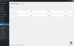 Page screenshot: Feedzy → Feed Groups