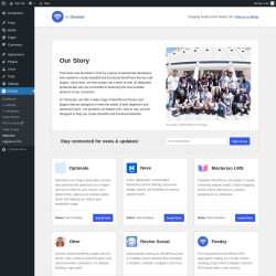 Page screenshot: Feedzy → About Us