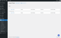 Page screenshot: Feedzy → Import Posts