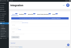 Page screenshot: Feedzy → ↳ Integration