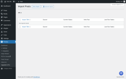 Page screenshot: Feedzy → Import Posts