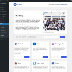 Page screenshot: Feedzy → About Us